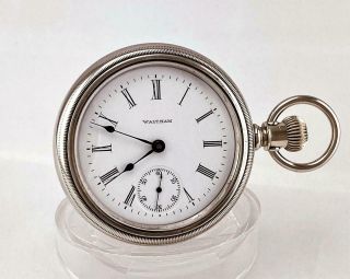 1898 Waltham 15 Jewels Pocket Watch Scarce Movement In Lift Out Case 18s - Runs