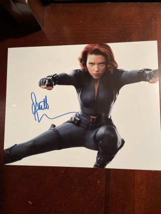 Scarlett Johansson Autographed 8x10photo Black Widow Avengers Photo