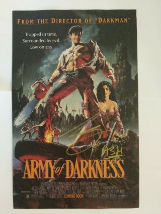 Bruce Campbell Signed Army Of Darkness Comic Page