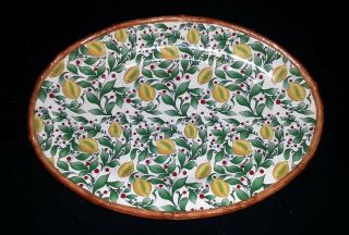 Pacific Rim China - Lemons - Oval Serving Platter - 11 1/4 " X 15 1/2 "