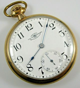 Ball Pocket Watch Railroad Model 1899 C.  1905 16s 19j Runs Gold Filled Case