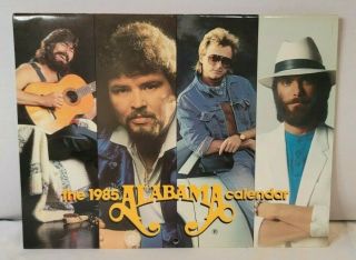 Vintage Alabama Band 1985 Calendar Randy Owen Jeff Cook Teddy Gentry Mark Herndo