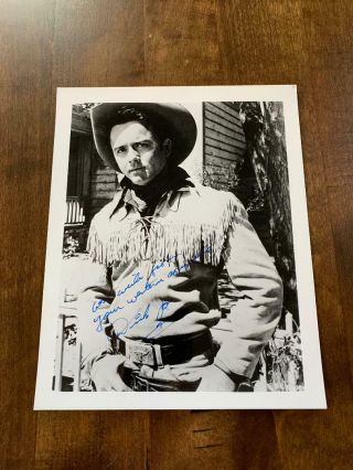 Actor - Dick Jones - Autographed/signed 8 X 10 Photo - Western Star