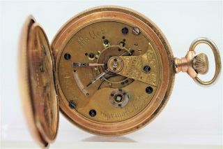 1881 Illinois Miller 15j 18s Lever Set Hunter Case Pocket Watch For Repair