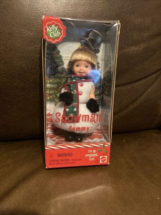 Snowman Tommy Kelly Club Christmas Tree Winter Doll,  Ornament Nrfb Barbie 2001