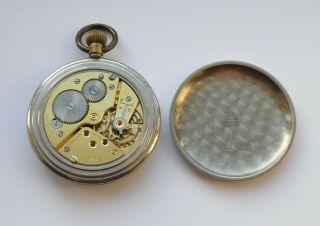 WW2 OMEGA MILITARY ISSUE POCKET WATCH.  GSTP Y15010.  SWISS MADE.  WITH TIN BOX. 2