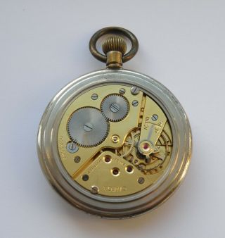 WW2 OMEGA MILITARY ISSUE POCKET WATCH.  GSTP Y15010.  SWISS MADE.  WITH TIN BOX. 3