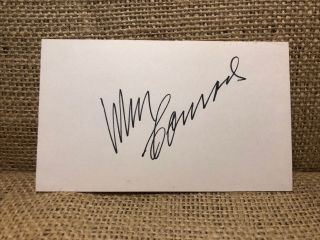 William Conrad Signed 3x5 Index Card Autographed Signature Vintage
