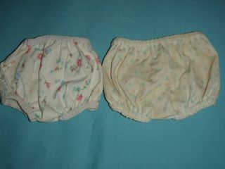2 Pairs Vtg Baby Doll Vinyl Cloth Diaper Cover Pants Dydee Tiny Tears