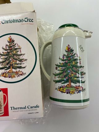 Spode Christmas Tree Thermal Carafe Insulated Coffee Pot, 2