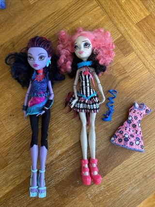 Monster High Doll Bundle - X2 - Rochelle Goyle And Jane Boolittle