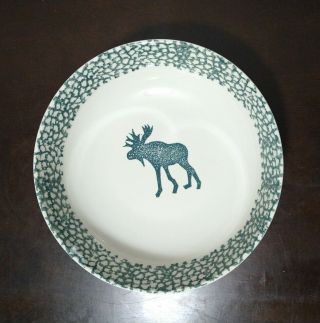 Tienshan Moose Country Large Serving Bowl 12 " Folk Craft Pottery