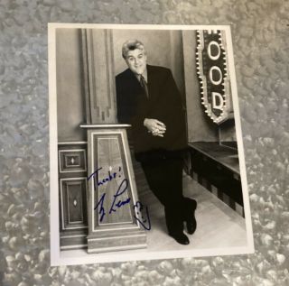 Jay Leno Autograph Black & White Glossy Photo 8”x10”