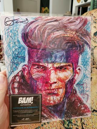 Gambit X - Men 8x10 Artist Signed Variant Art Print By Cody James 275/500 Bam Box