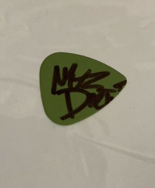 Green Day Autographed Signed Guitar Pick Mike Dirnt