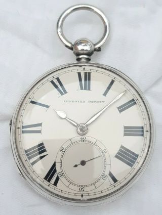 Fusee Pocket Watch.  Gents Silver Case.  (full Order) 1863 London Mk.
