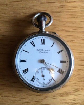 J W Benson Silver Pocket Watch London 1904