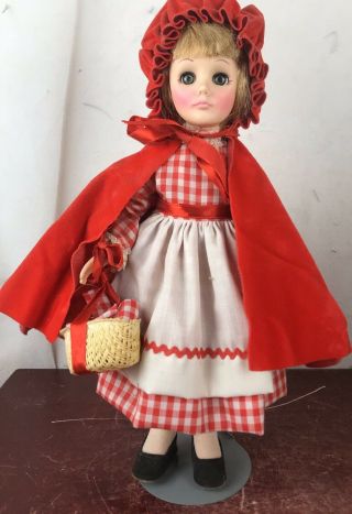 Vintage Effanbee Little Red Riding Hood Doll 11 " 1975