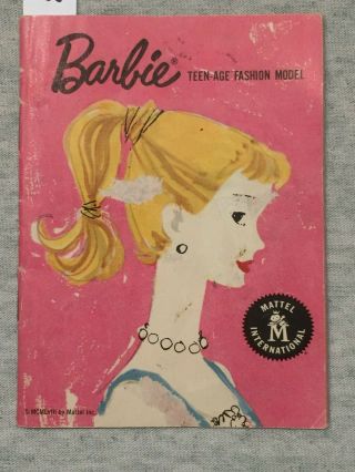 Vintage Barbie PINK SINGLE FACE FASHION BOOKLET 2nd Issue 3 2