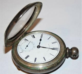 1867 Waltham Ps Bartlett Coin Silver Pocket Watch 18s Model 1857 Key Wind 11j