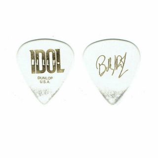 Billy Idol " Signature " White Guitar Pick (2013) (stage)