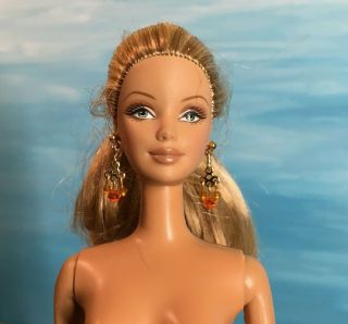 I Dream Of Summer Barbie Doll - Nude,  Mackie Head,  Orange Jeweled Earings,  2006