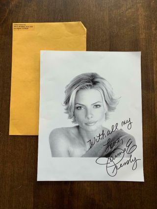 Actress Jaime Pressly - Autographed/signed 8 X 10 Photo - Young With Return Address
