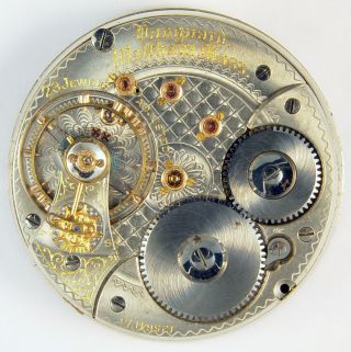 Waltham Vanguard 23 Jewel 18s Model 1892 Pocket Watch Mvt