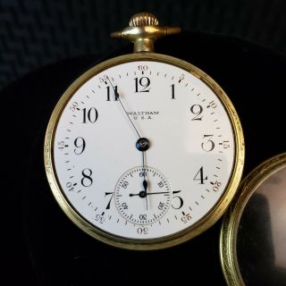Waltham Model 1908 Grade No 620 15 Jewel Pocketwatch Scepter 14k Gold Filled 3