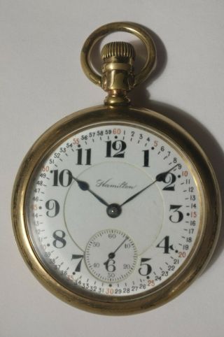 Hamilton 992 Pocket Watch In Swing Out Case,  Running,  Flawless Montgomery Dial