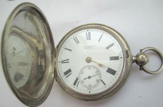Old Pocket Watch J.  W.  Benson London Silver