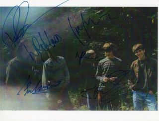 The Coral Uk Rock Band Real Hand Signed Band Photo By All 6 2003