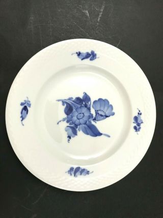 Royal Copenhagen,  Denmark: Blue Flowers Braided Salad Plate 10 / 8094