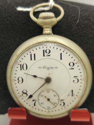 Elgin Father Time Pocket Watch Rr Grade 18s 21j Grade 252