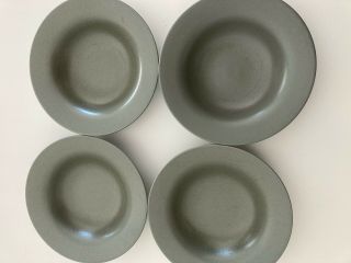 LINDT STYMEIST CRAFTWORKS Sage Rim Soup bowls Set of 4 2