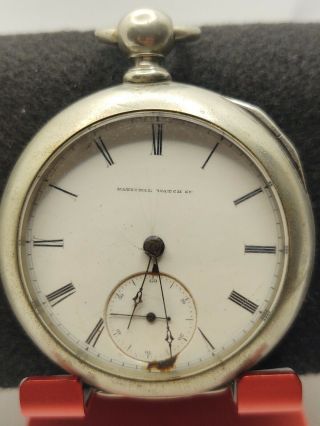 1871 Elgin H.  Z.  Culver Key Wind Pocket Watch 18s 15j Grade 62 Pocket Watch