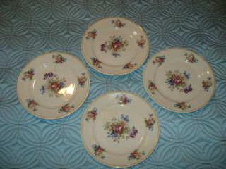4 Syracuse China Old Ivory Colonial Bread Desert Salad Round Restaurant Ware 7 "