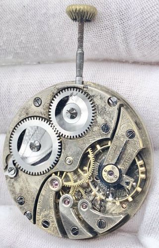 Serviced 17s 15j Swiss Tiffany & Co.  Longines Pocket Watch Movement 3