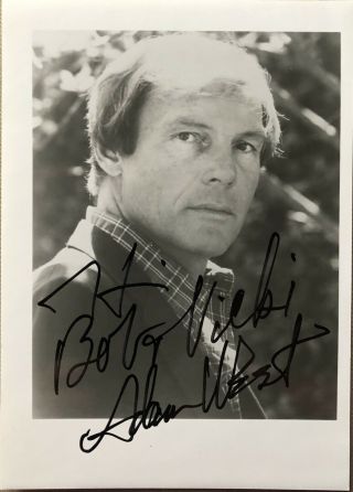 5x7 B/w Personally Signed Picture Of Batman,  Adam West