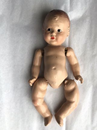 7 " Vintage Antique R & B Arranbee Composition Baby Infant Doll