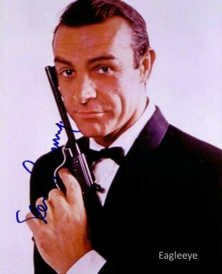 Sean Connery Autographed Signed 8 X 10 Photograph James Bond 007 Dr No Reprint