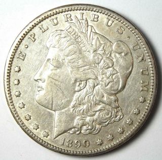1890 - Cc Morgan Silver Dollar $1 - Xf / Au Details - Rare Carson City Coin