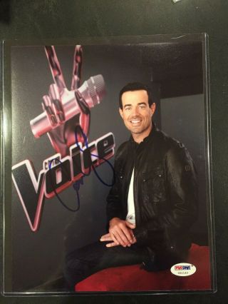 Color 8x10 Photo Autographed By Carson Daly Of The Voice Psa/dna Certified
