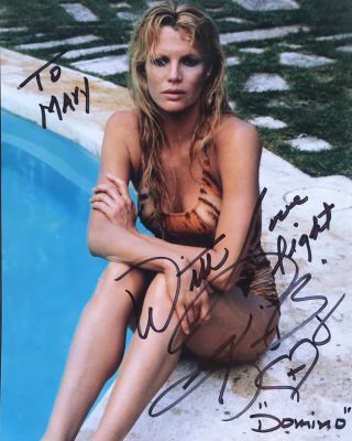 Kim Basinger Signed Never Say Never Again As Domino 8x10 Color Photo
