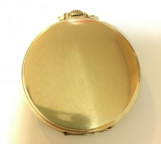 Vintage 1946 Hamilton 921 Pocket Watch 14k Gold Filled J.  Boss 21 Jewels Size 10S 2