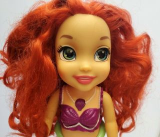 Disney Little Mermaid Singing and Talking Ariel Doll - VGC,  lights up 2