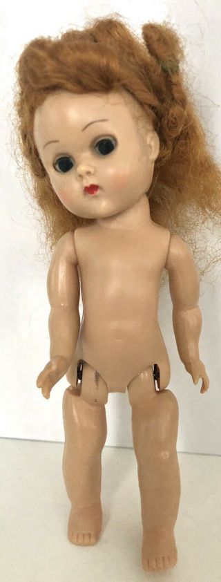 Ginny Vogue Red Auburn 8 " Slw Doll To Dress Basic Nude Molded Lash