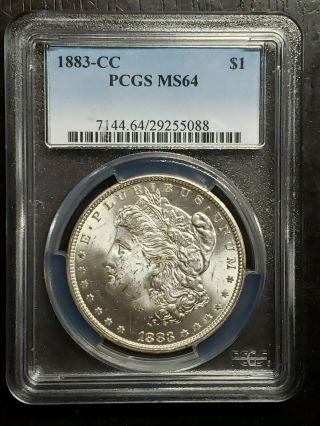 1883 Cc Morgan Silver Dollar Pcgs Graded Ms 64