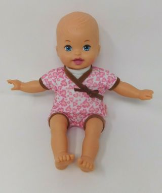 Fisher Price Little Mommy Baby So Doll Pink Brown Leopard Outfit Vinyl Cloth