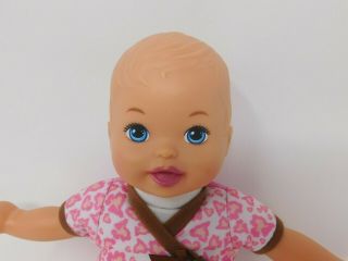 Fisher Price Little Mommy Baby So Doll Pink Brown Leopard Outfit Vinyl Cloth 3